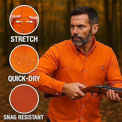 Amazon.com: Tiger Hill Men's Full Blaze Hunting Shirt Long